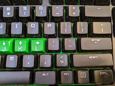 The font on the keys was bad