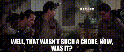 Ghostbusters Chore Gif